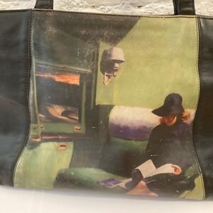 Icon Wearable Art Edward Hopper "Compartment C" Leather Bag